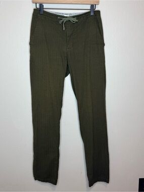 Bridge and Burn Olive Drawstring Chino Lounge Pants Green 30